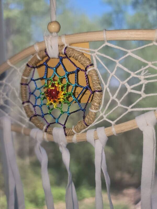 White Nazar &quot;Evil Eye&quot; Dreamcatchers