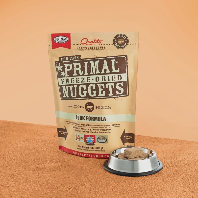 PRIMAL Cat FD Pork  14 oz OOD