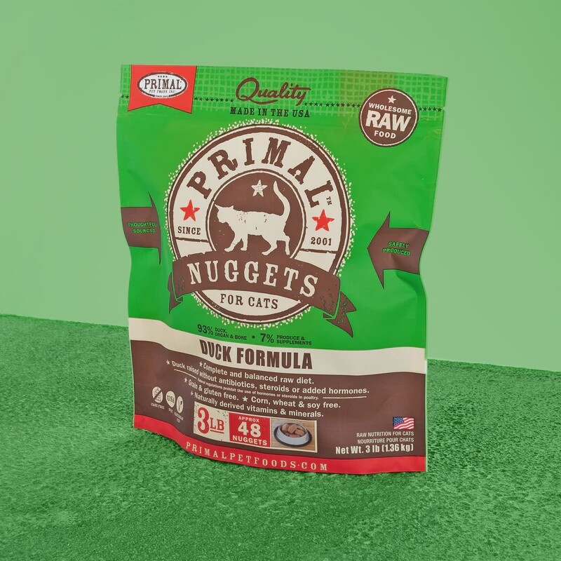 PRIMAL Cat Nugget Duck 03 lb OOD