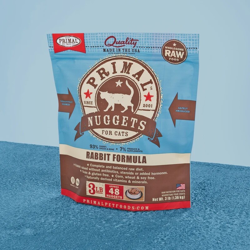 PRIMAL Cat Nugget Rabbit 03 lb OOD