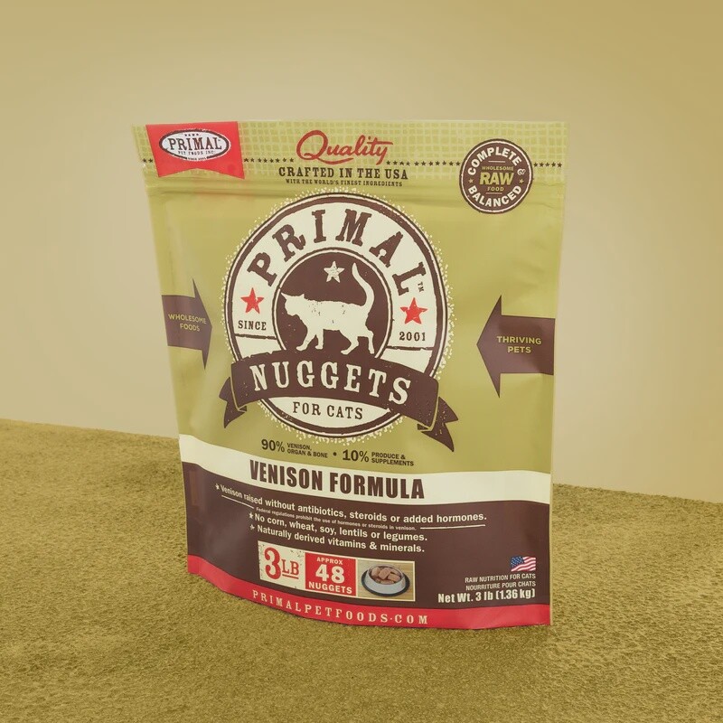 PRIMAL Cat Nugget Venison 03 lb