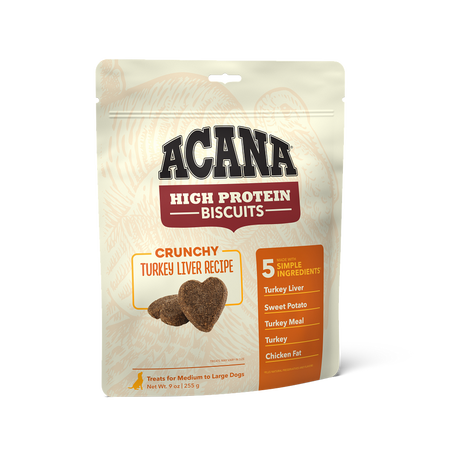 ACANA Biscuit Turkey Liver Lg 09 oz