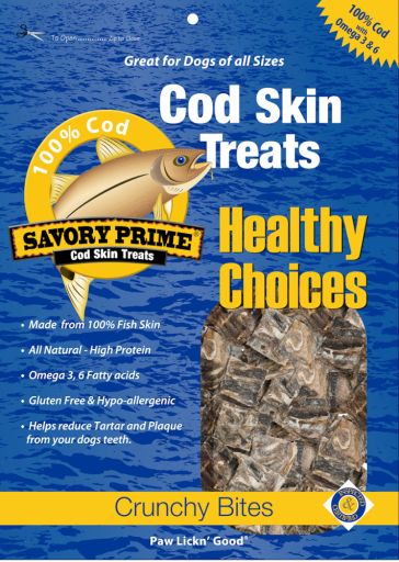 Savory Prime Cod Skin Fish Crunchy Bites 16 oz.