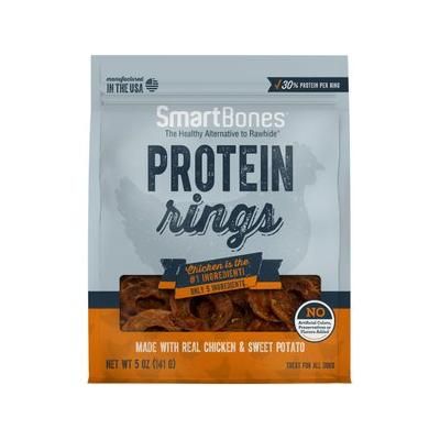 SmartBones Protein Rings Real Chicken & Sweet Potato Dog Treats, 5-oz Bag