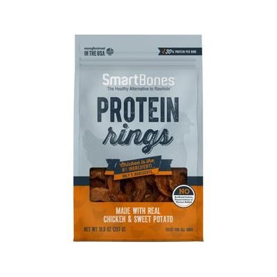 SmartBones Protein Rings Real Chicken & Sweet Potato Dog Treats, 10.5-oz Bag