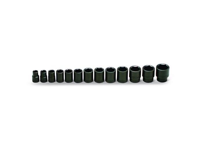 1/2&quot; Drive Impact Socket Set, Standard, SAE, 6 Point, 13 Pieces, 7/16&quot; - 1-1/4&quot; Set Number 415
