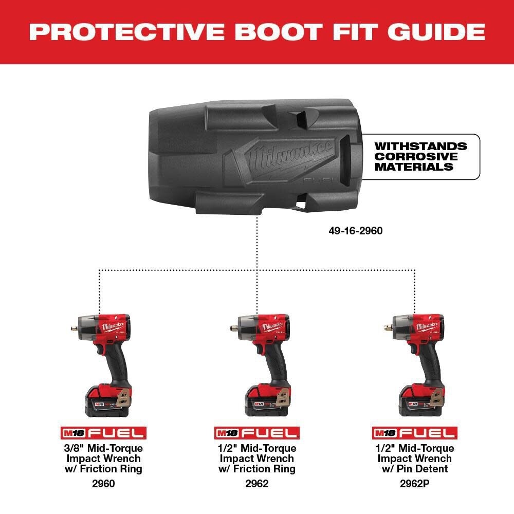 Milwaukee 2962P-20 M18 FUEL 1/2 in. Mid-Torque Impact Wrench w