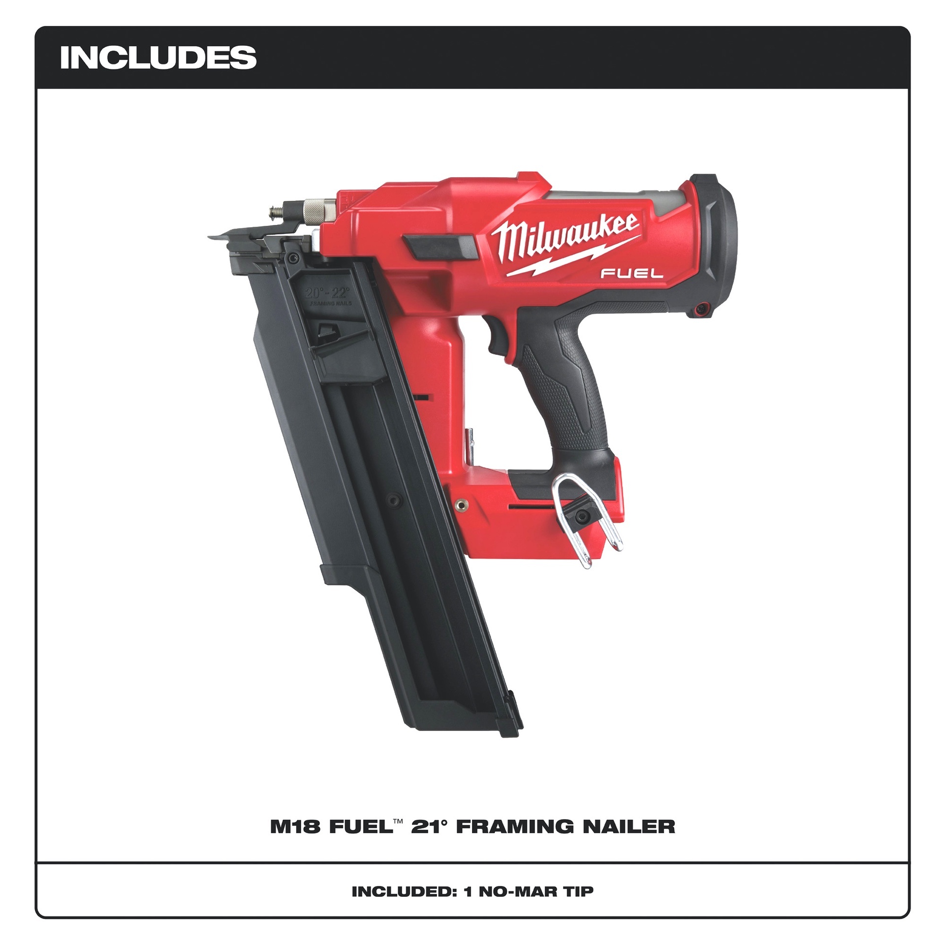 M18 FUEL 21 Degree Framing Nailer Tool Only 2744 20