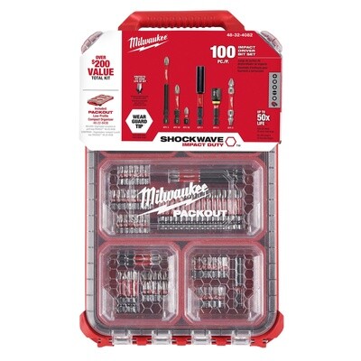SHOCKWAVE Impact Duty™ Driver Bit PACKOUT™ Set - 100PC 48-32-4082