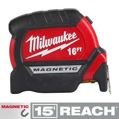 16ft Compact Wide Blade Magnetic Tape Measure 48-22-0316
