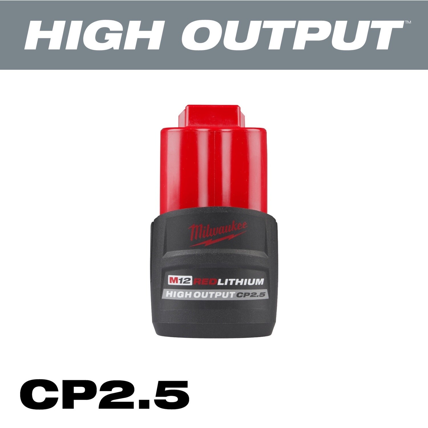 M12™ REDLITHIUM™ HIGH OUTPUT™ CP2.5 Battery Pack 48-11-2425