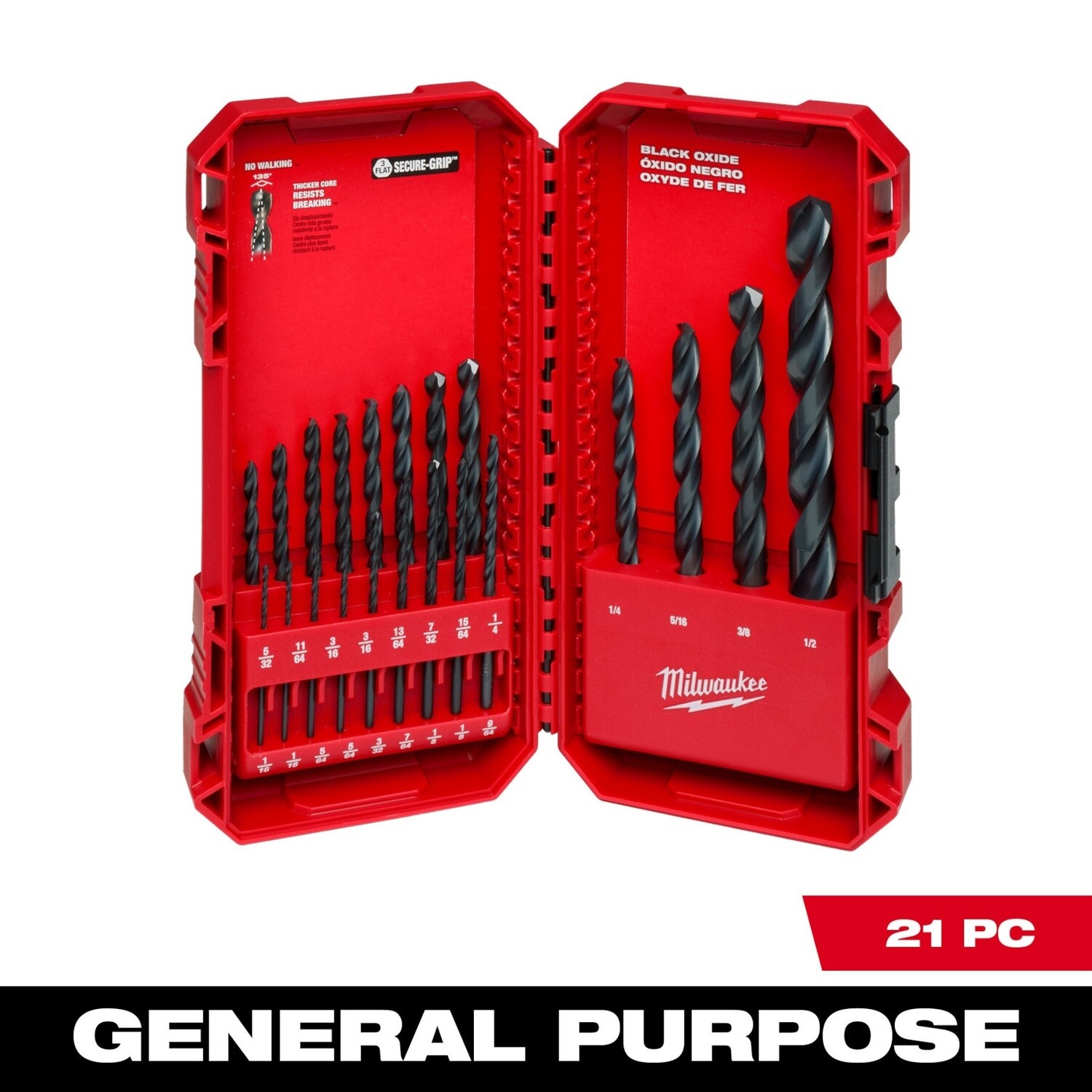 THUNDERBOLT® Black Oxide Drill Bit Set - 21PC 48-89-2801