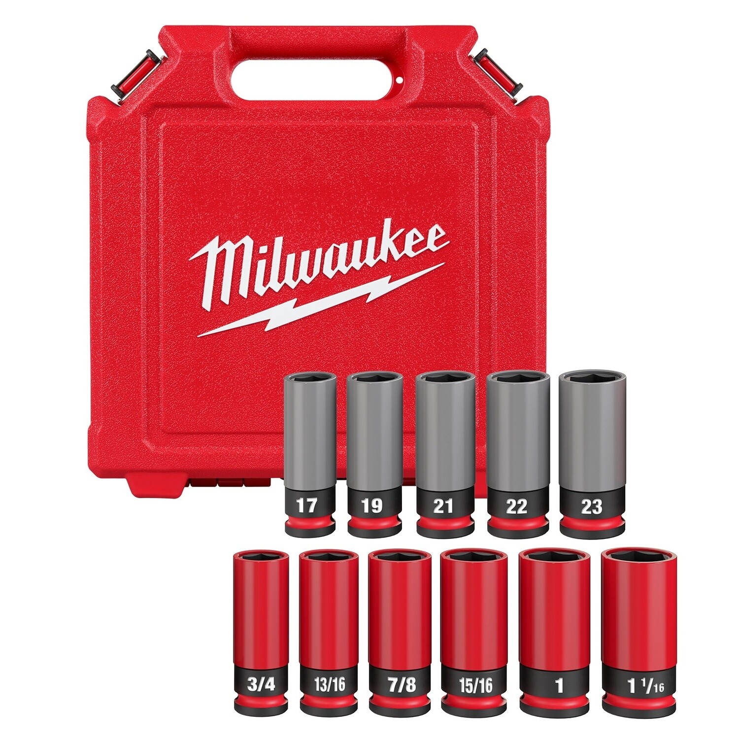 SHOCKWAVE Impact Duty™ 1/2 Drive SAE &amp; Metric 11PC Lug Nut Wheel Socket Set 49-66-7833