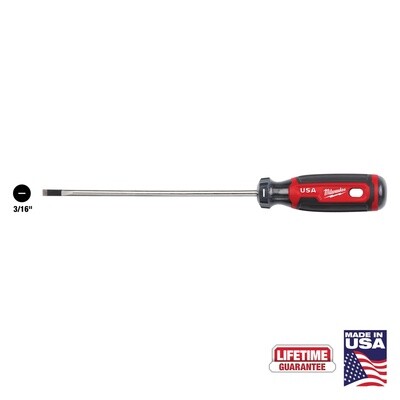 3/16&quot; Cabinet 6&quot; Cushion Grip Screwdriver (Made in USA) MT212