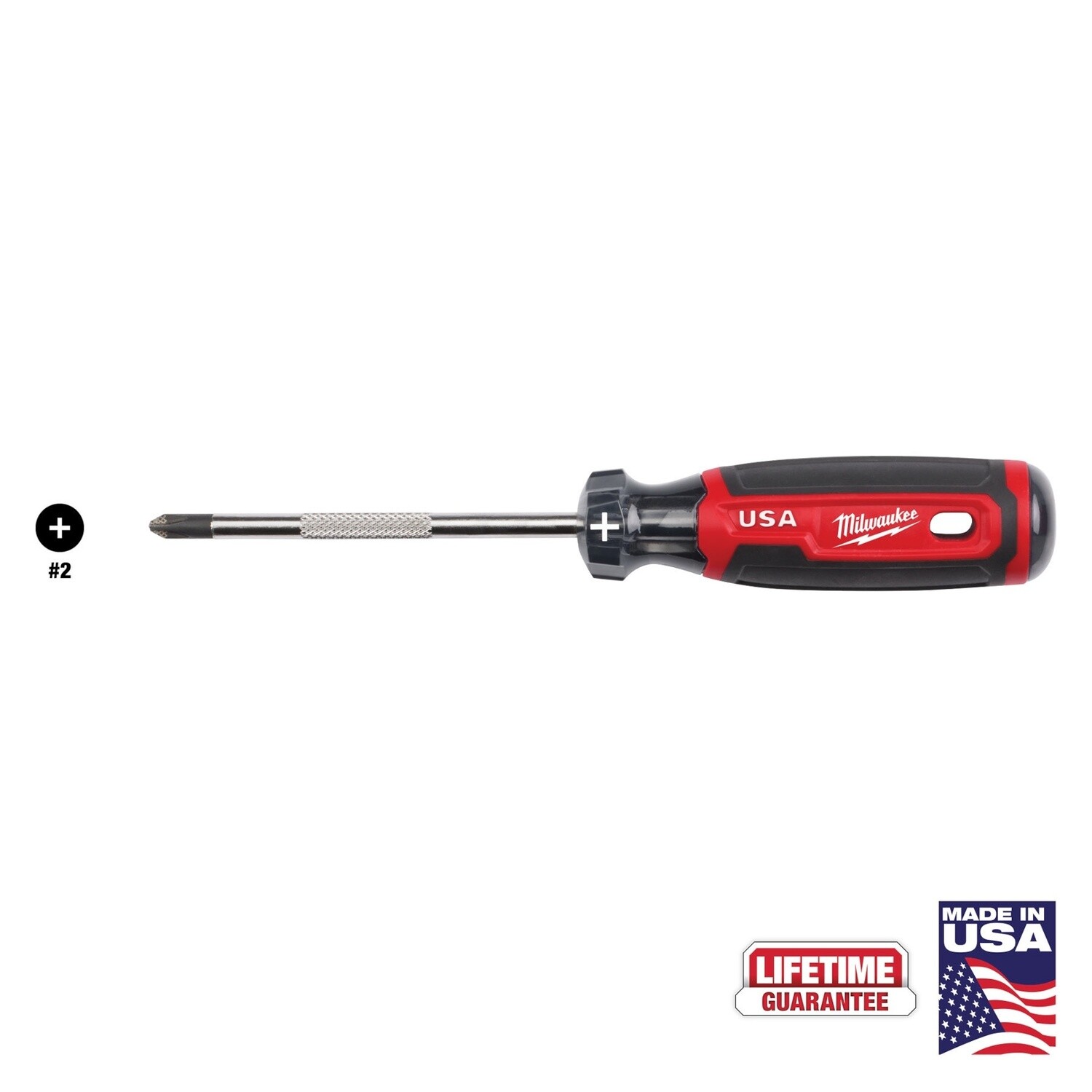 #2 Phillips 4&quot; Cushion Grip Screwdriver (Made in USA) MT202
