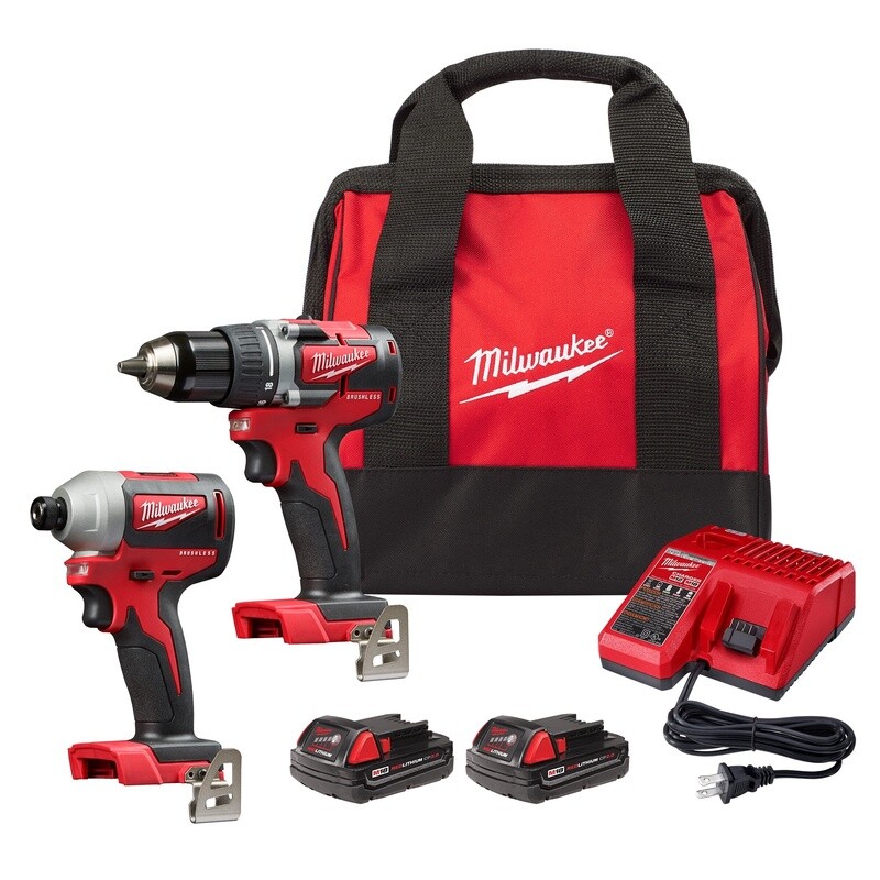 M18 Compact Brushless 2-Tool Combo Kit, Drill Driver/Impact Driver 2892-22CT