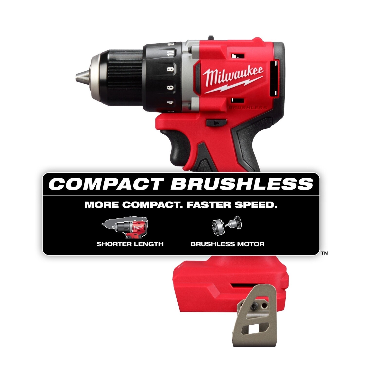 M18™ Compact Brushless 1/2&quot; Drill/ Driver Tool Only 3601-20