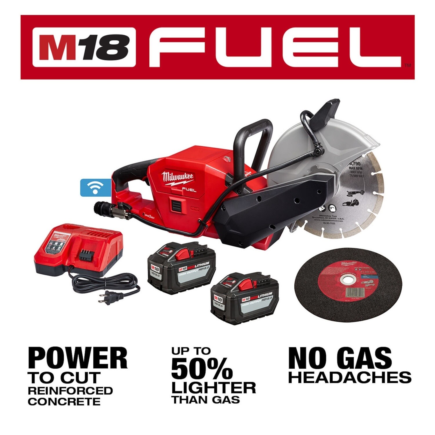 M18 FUEL™ 9&quot; Cut-Off Saw w/ ONE-KEY™ Kit 2786-22HD