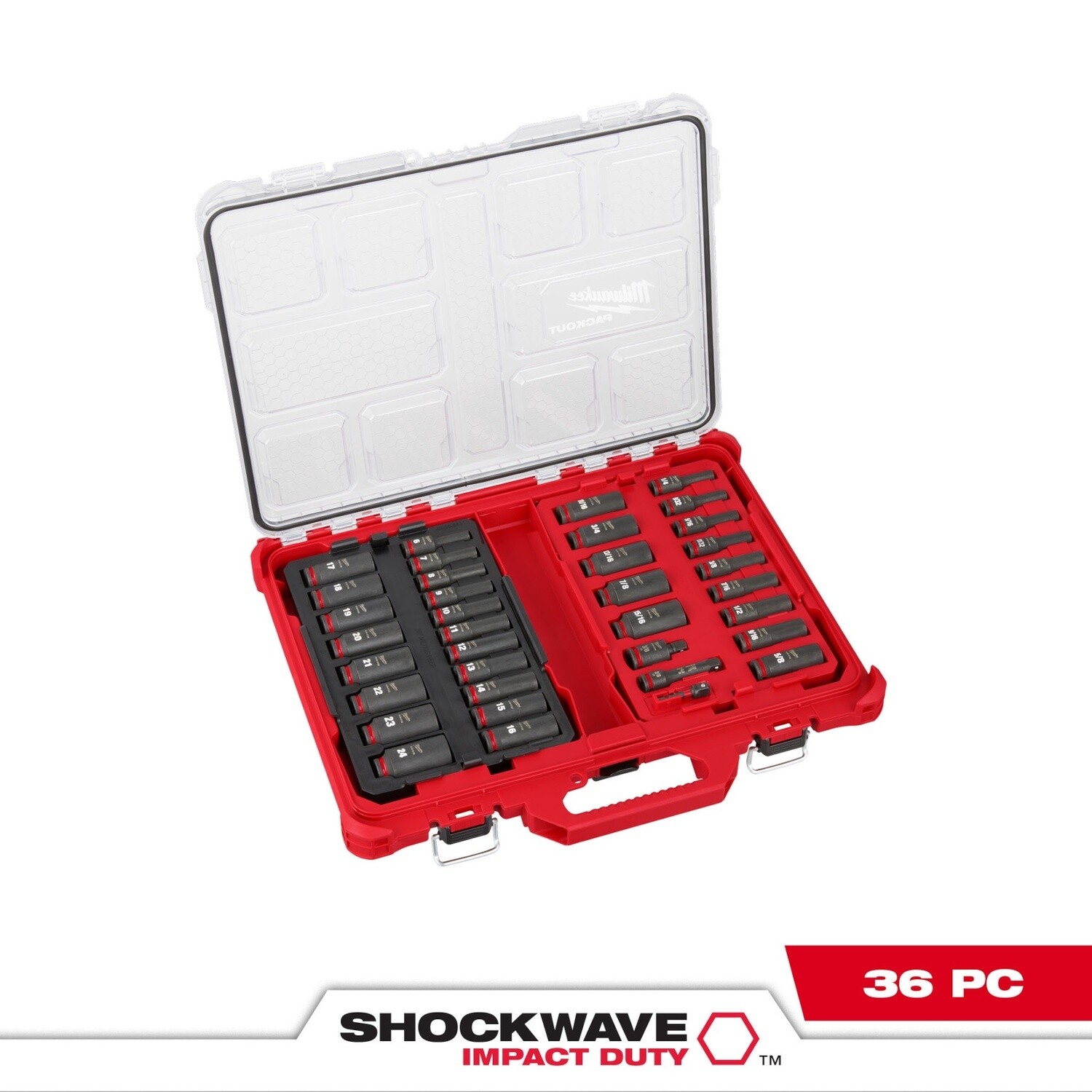 SHOCKWAVE Impact Duty™ Socket 3/8” Dr 36PC PACKOUT Set 49-66-6805