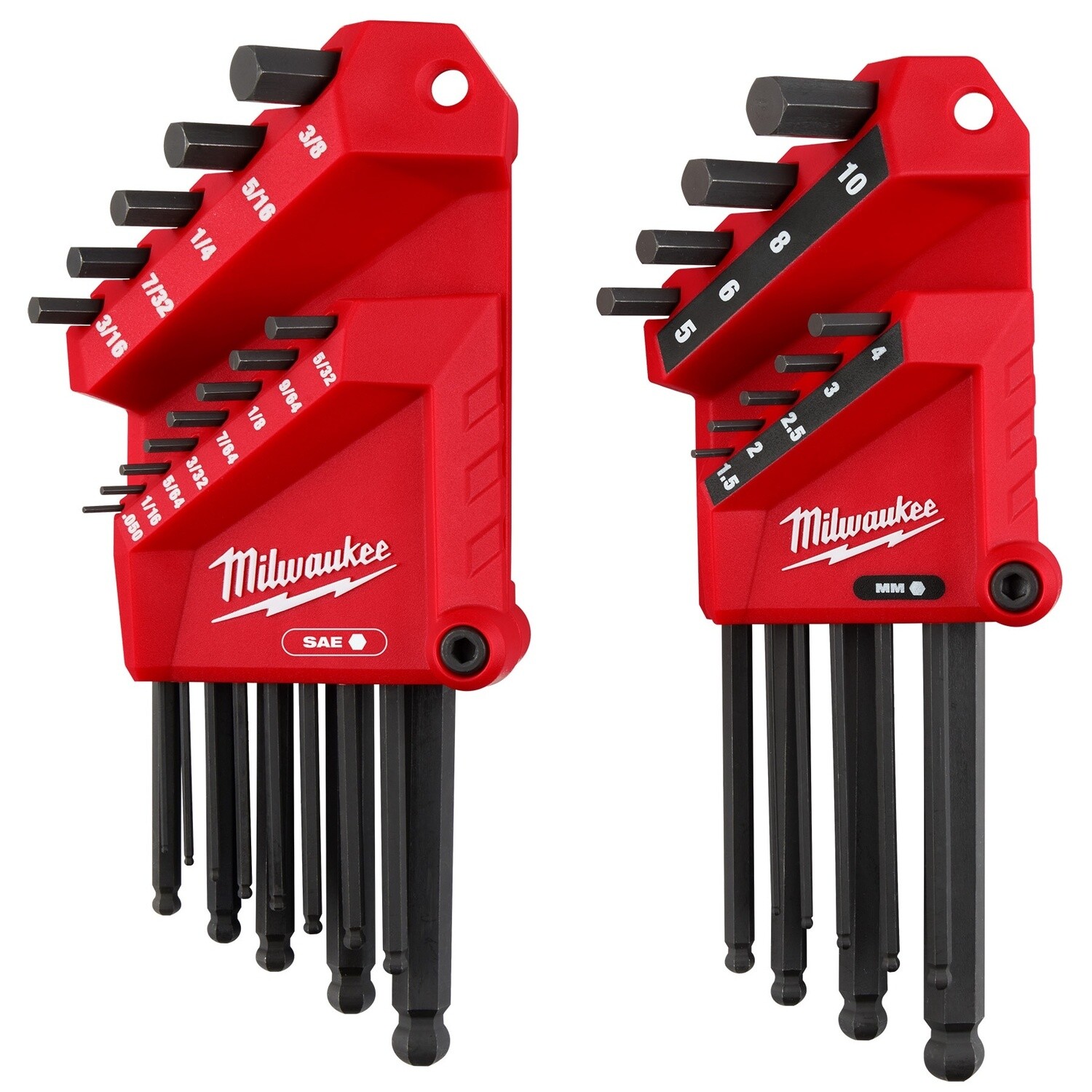 22-Key Ball End L-Style Hex Key Set - SAE/Metric 48-22-2187
