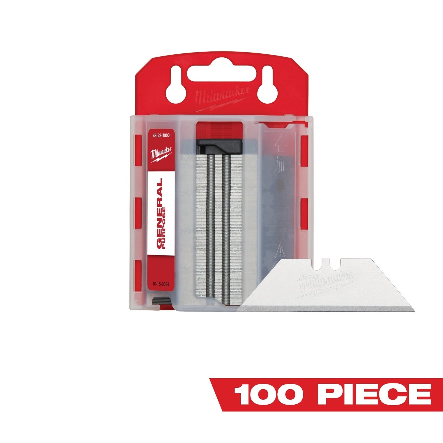 100 PC General Purpose Utility Blades w/ Dispenser 48-22-1900
