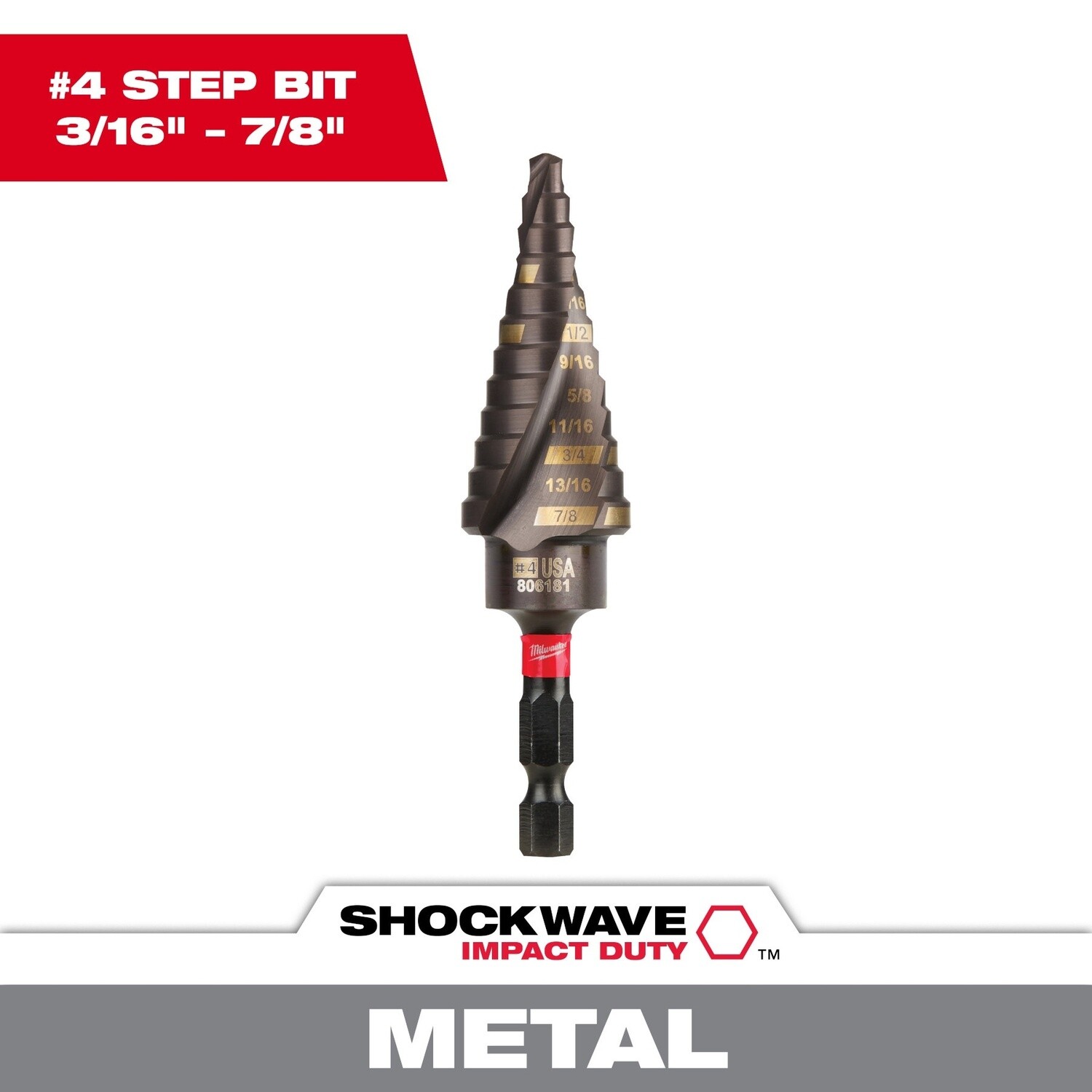 SHOCKWAVE™ Impact Duty™  #4 3/16 - 7/8&quot; 48-89-9244