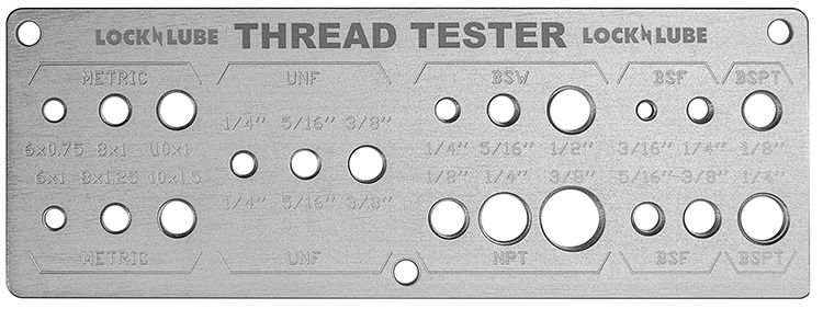 Grease Fitting Thread Tester LNL132