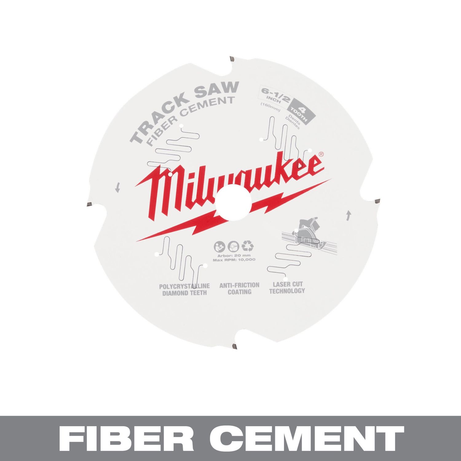 Milwaukee® Track Saw Blade, Blade Tooth Count: 4 Tooth