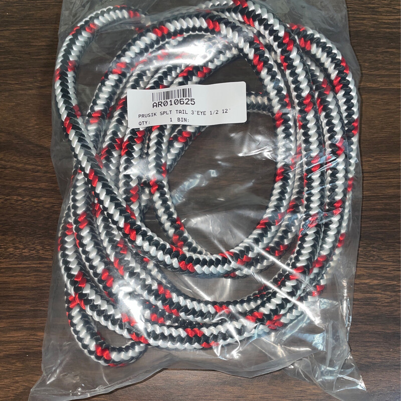 Prusik Split Tail 3” Eye 1/2 12’