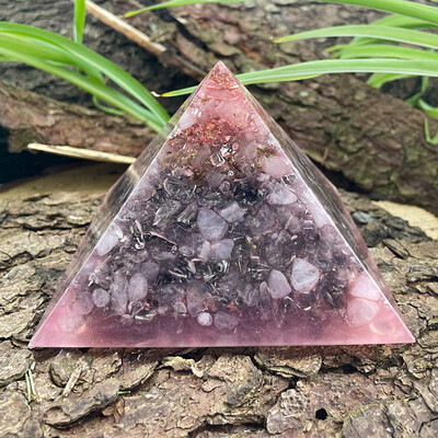 Rosenquarz CHI Orgonit Pyramide Herzchakra Rosenquarz CHI Orgonit Pyramide Herzchakra
