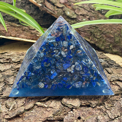 Lapislazuli CHI Orgonit Pyramide Halschakra Lapislazuli CHI Orgonit Pyramide Halschakra