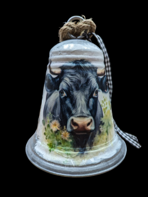 Black Cow Decorative Bell