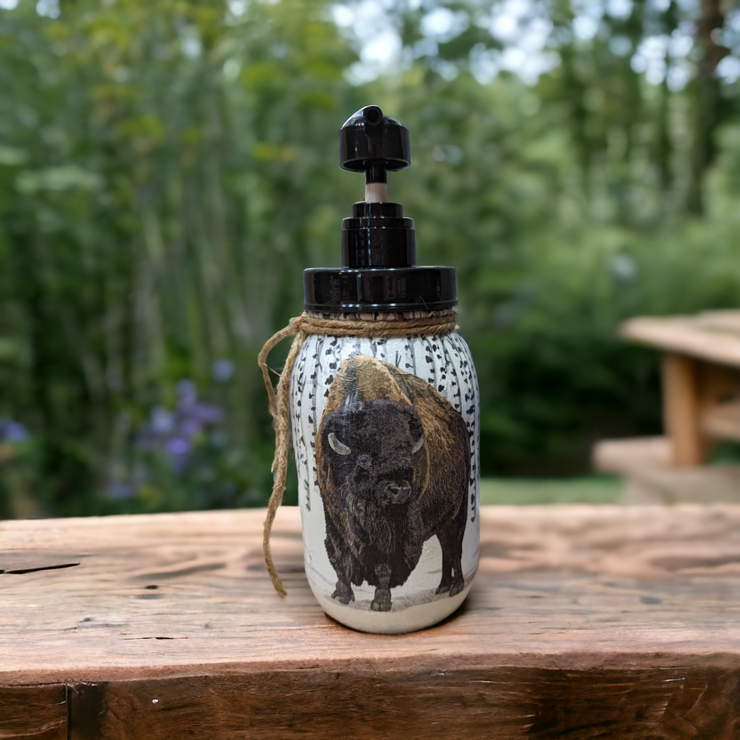 Buffalo Mason Jar Soap Pump