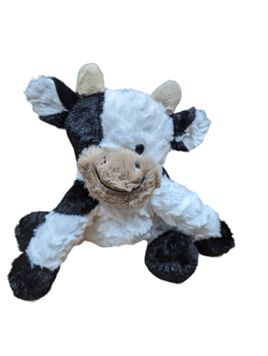 Black and white cow stuffie
