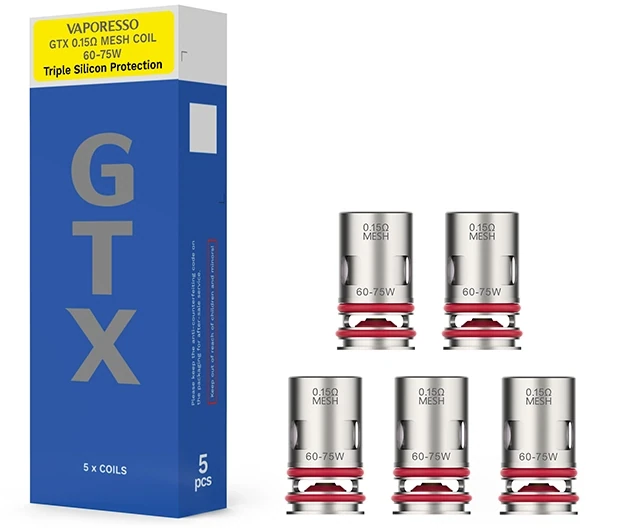 Vaporesso Gtx 0.15 60-75w Coils 5 Pack