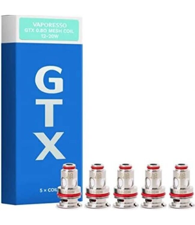 Vaporesso Gtx-2 0.8 12-20w Coils 5 Pack