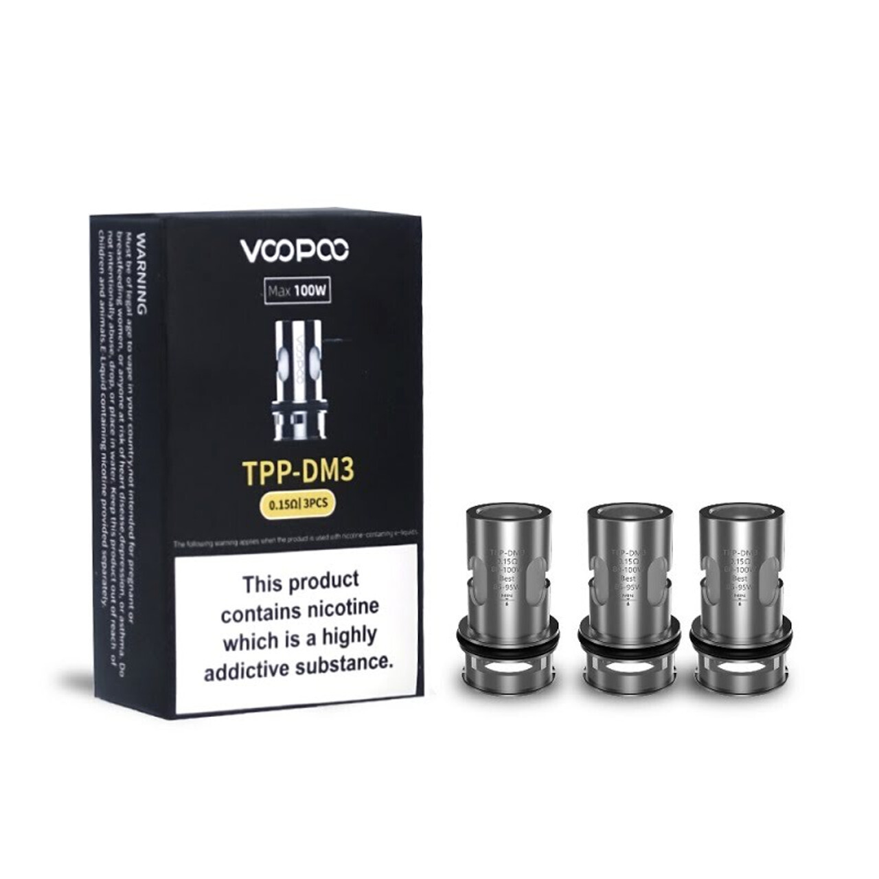 Voopoo TPP-DM3 0.15 80-100w Coils 3 Pack