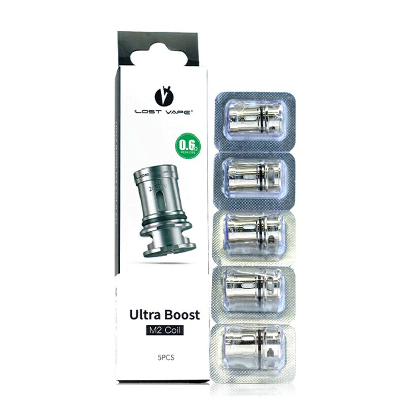 Lost Vape Ultra Boost V2 0.6 20-28w M2 Coils 5 Pack