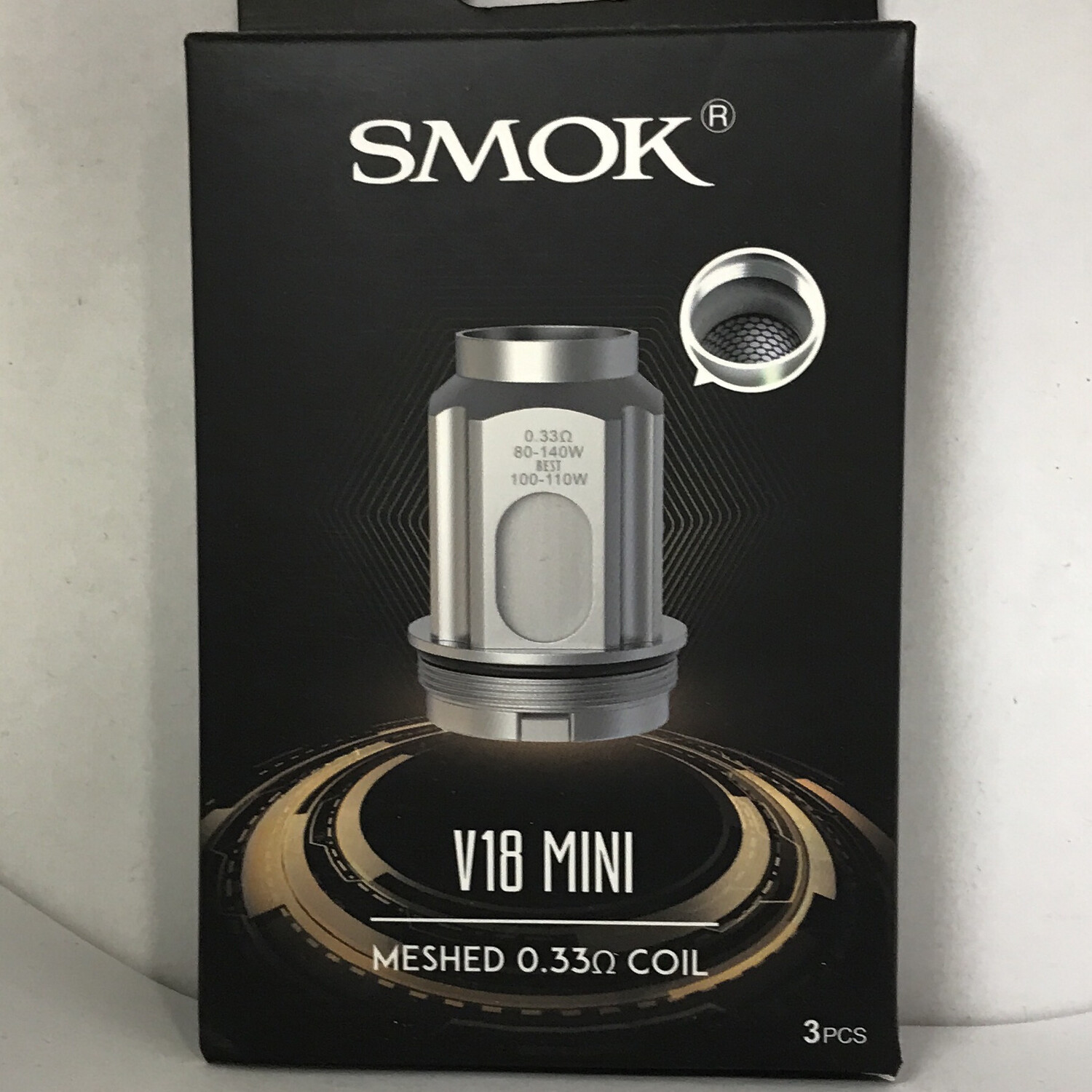 Smok Tfv18 Mini 0.33 80-140w Coils 3 Pack