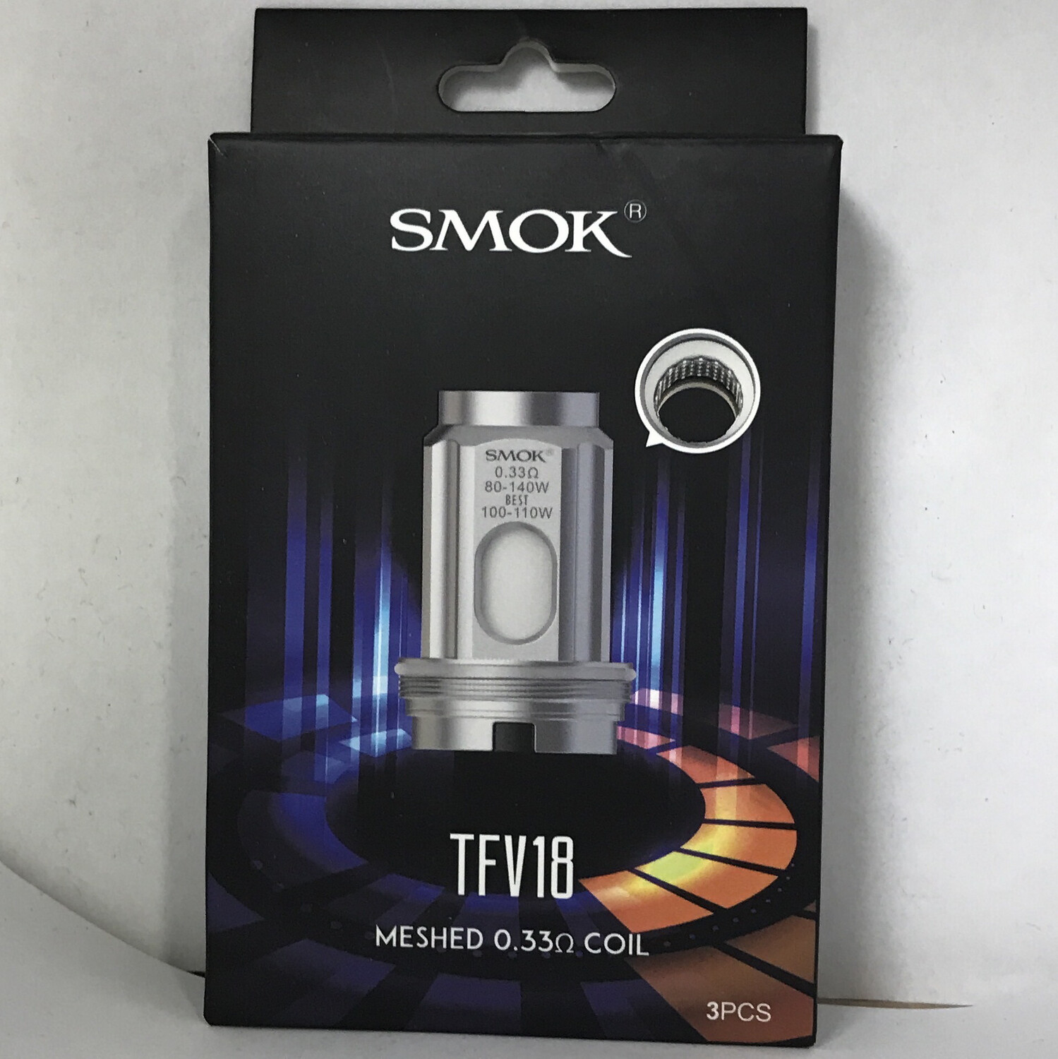 Smok TFV18 Single Meshed 0.33 Coil 3 Pack
