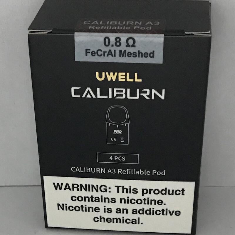 Uwell Caliburn A3 Refillable Pod 0.8 4 Pack