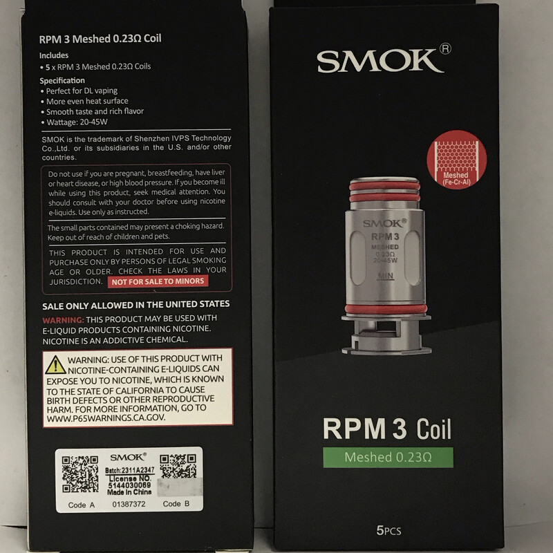 Smok RPM 3 Coil Meshed 0.23