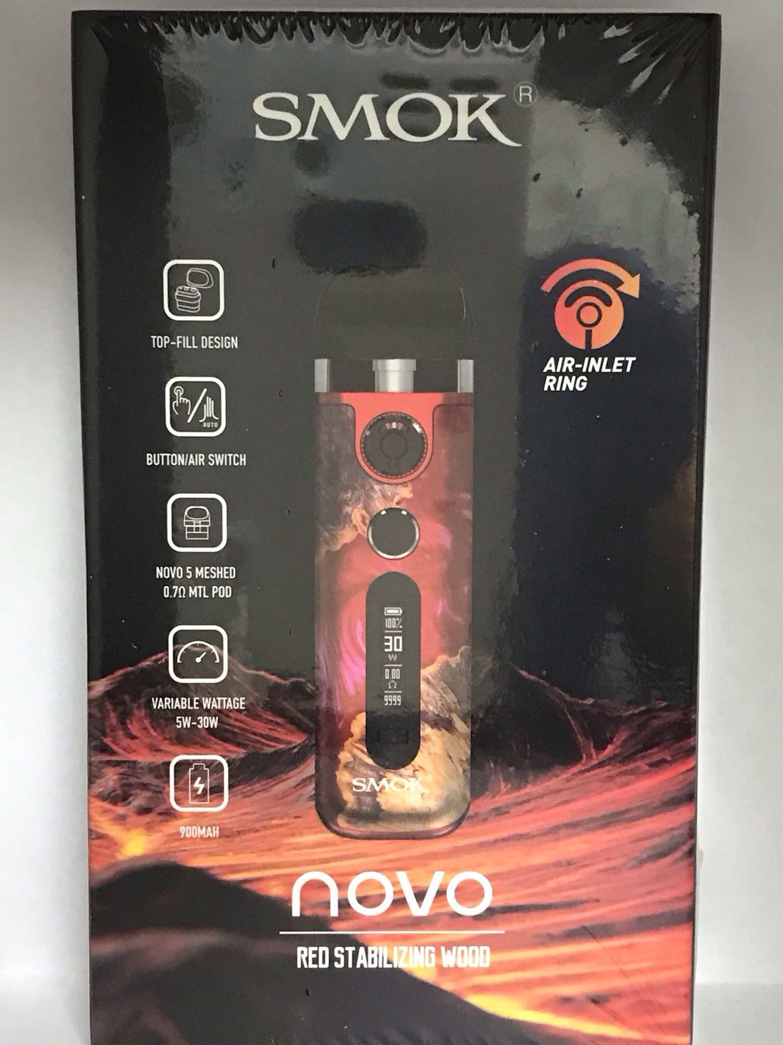 SMOK Novo 5 Red Stabilizing Wood