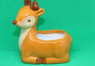 Charming Ceramic Deer: The Perfect Planter and Holder