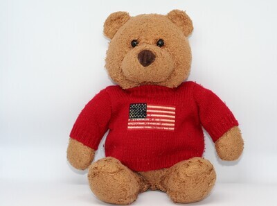 USA Pride: Teddy Bear with Flag Patch