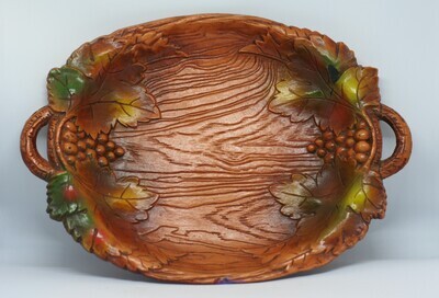 1958 Vintage Grapes and Leaves Platter: A Versatile Addition to Your Table