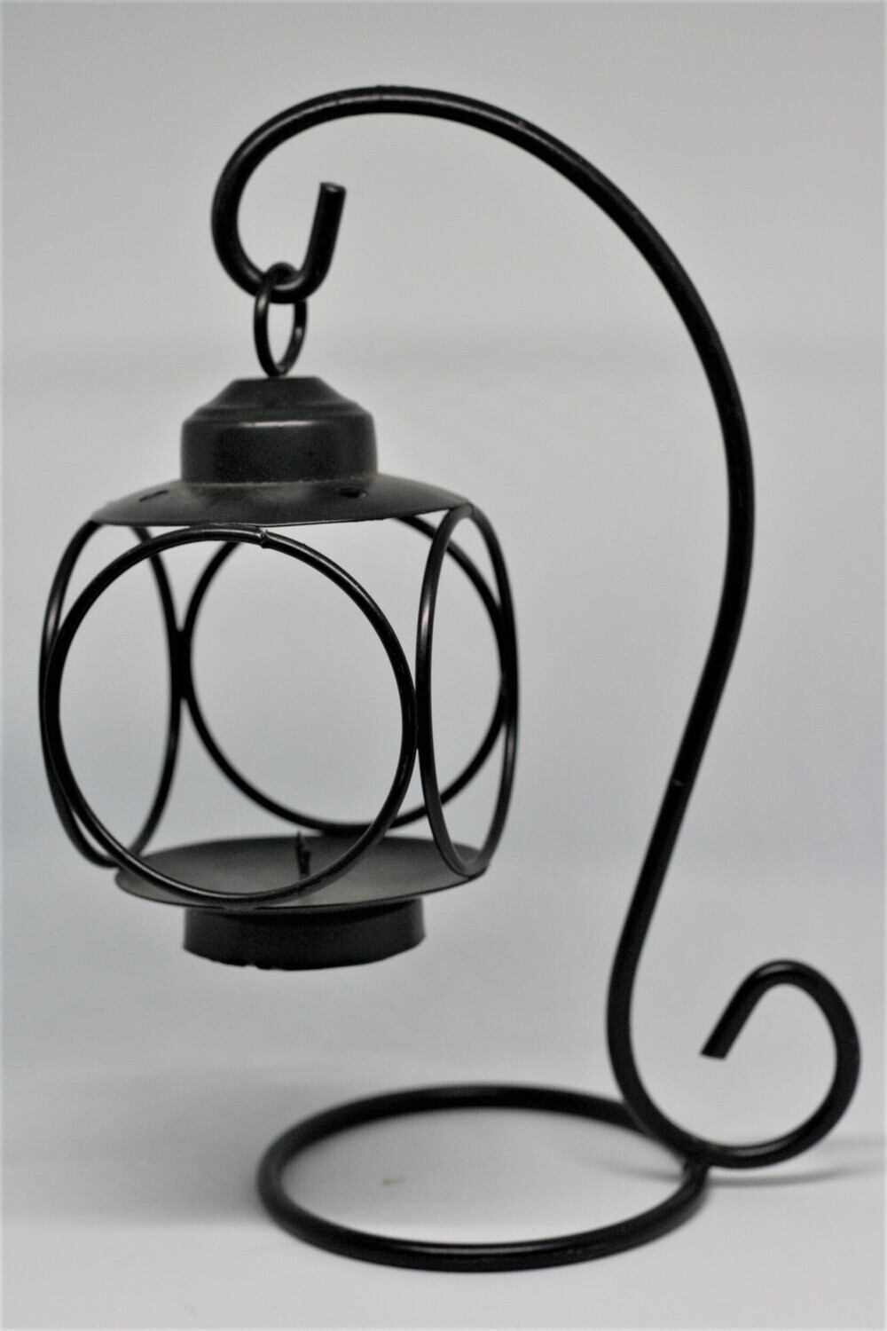Black Candle Holder Stand with Dangling Charm