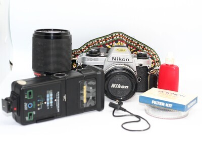 Nikon 35mm Camera with Accessories