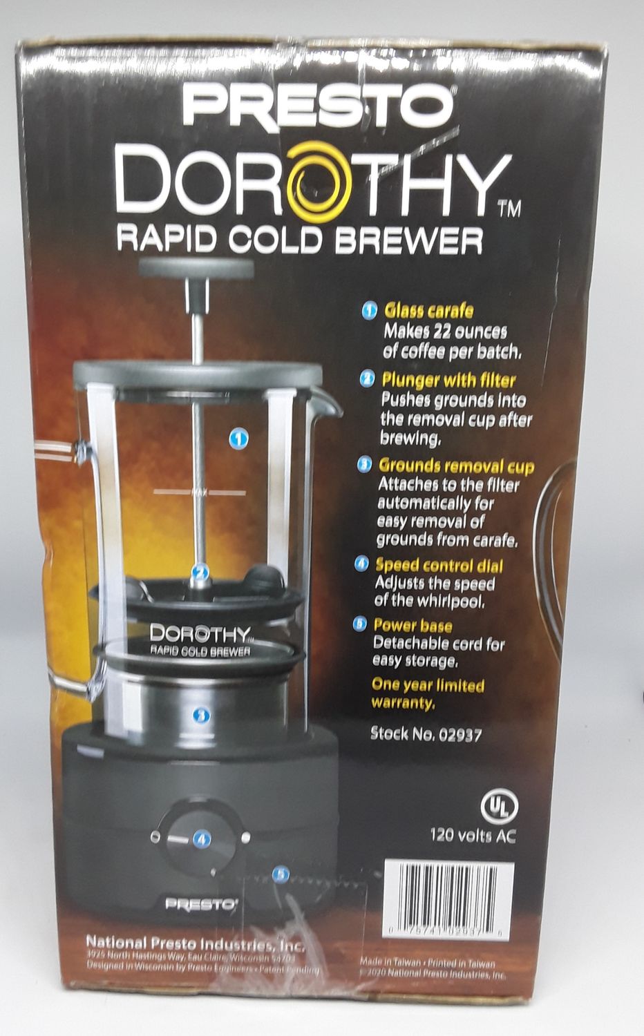 Dorothy Rapid Cold Brewer by Presto