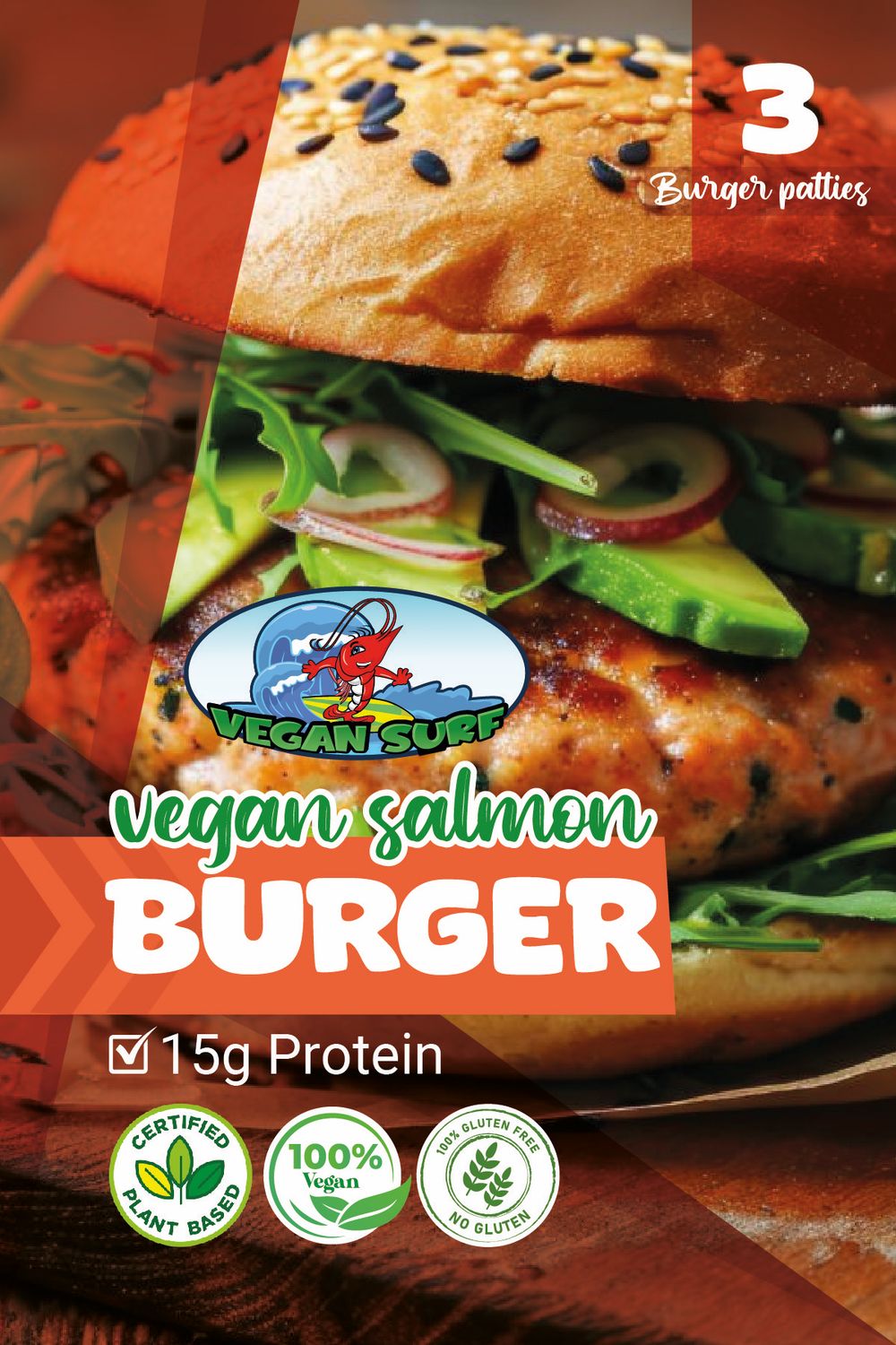 “Surf Salmon Burger”
